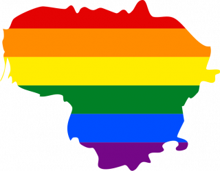 LGBTQ map of Lithuania