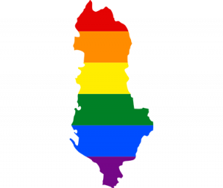 LGBTQ map of Albania