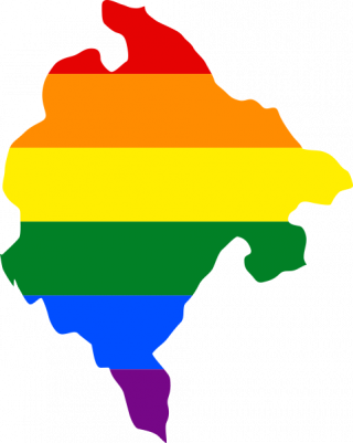 LGBTQ map of Montenegro