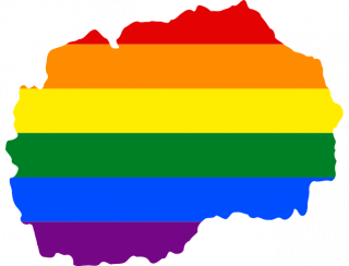 LGBTQ map of North Macedonia