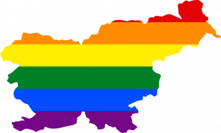 LGBTQ map of Slovenia