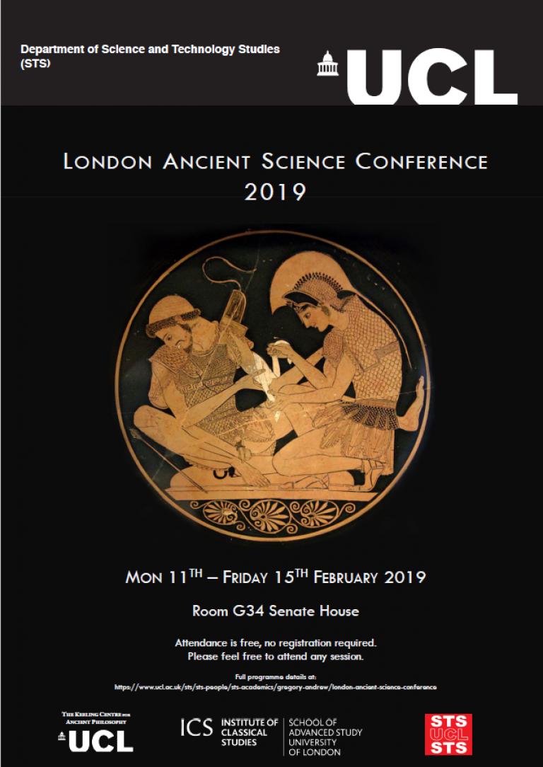 London Ancient Science Conference 2019