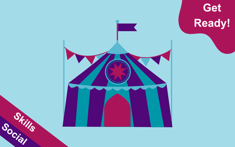 Drawing of circus tent 
