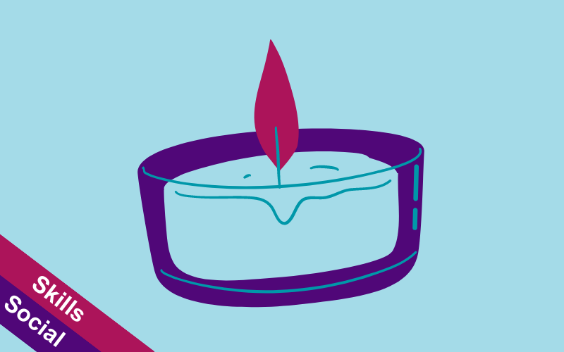 Animated image of a tealight candle