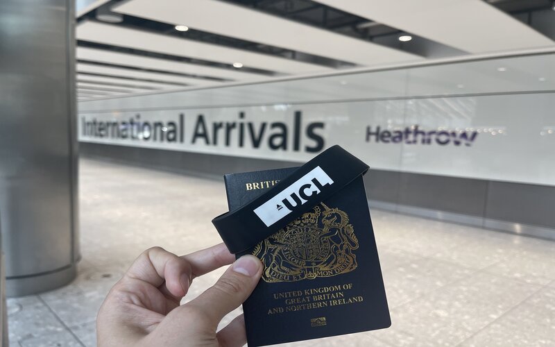 passport at Heathrow