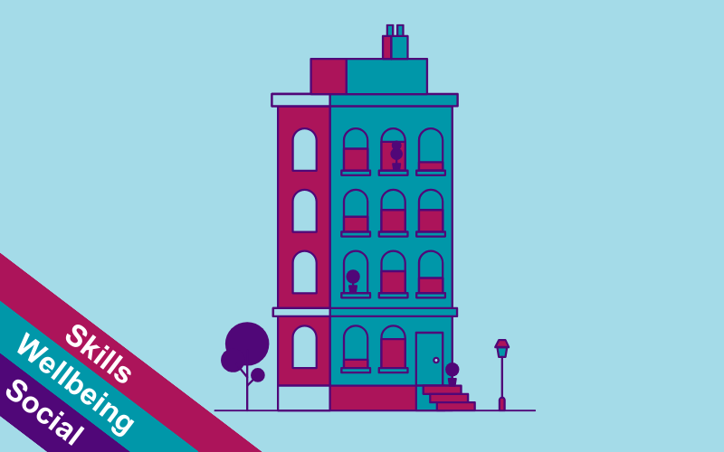 Animated image of apartment building