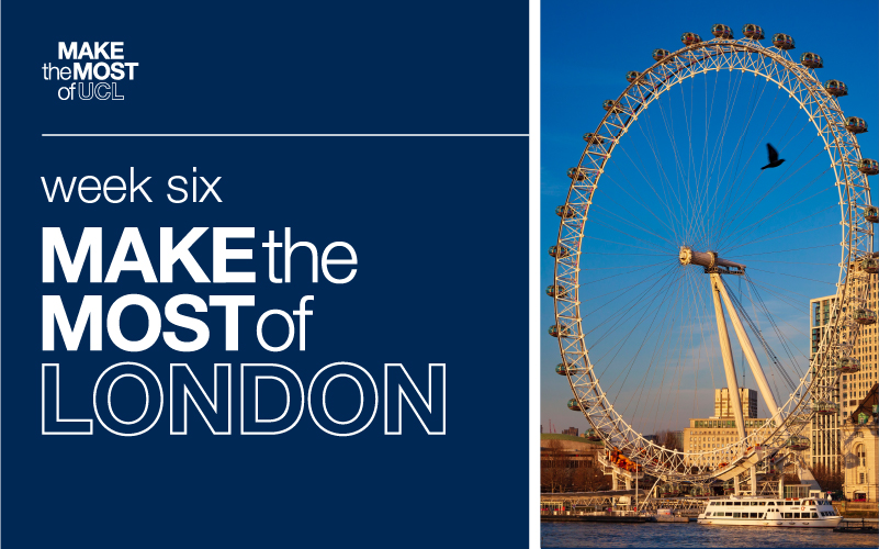 Make the most banner with London eye scene