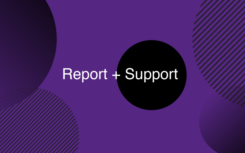 Report + Support logo