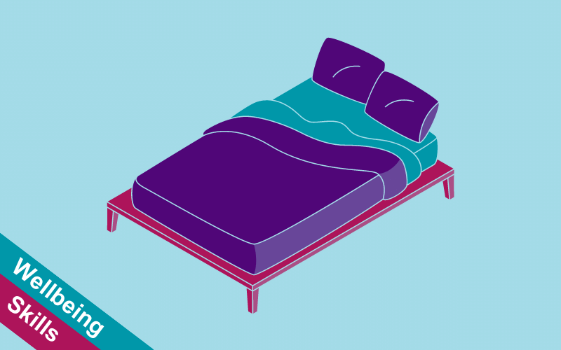 Animated image of a bed