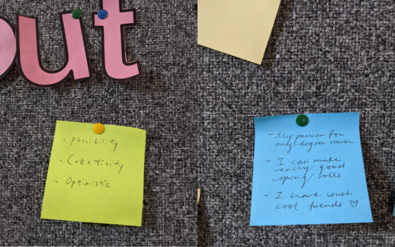 Post its: three things i like about myself