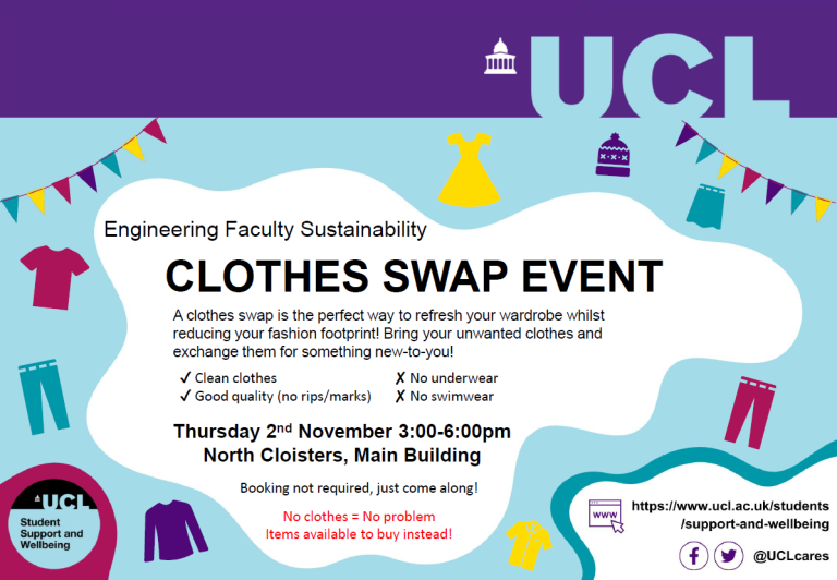 Clothes Swap Student Advisers Poster