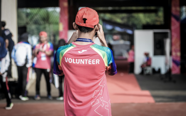 Volunteer at an event