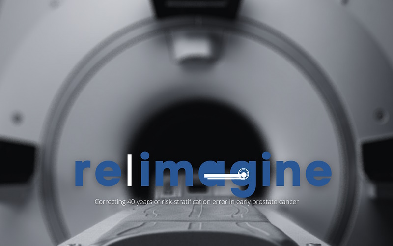 MRI scanner with reimage trial logo on the front 