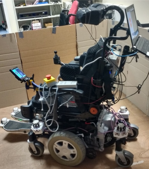 Instrumented wheelchair for shared control
