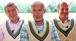Nick Maude and friends in cricket whites