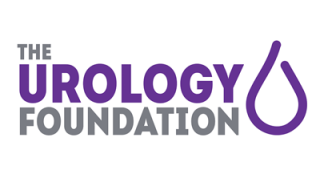 Logo for the Urology Foundation, features a purple raindrop