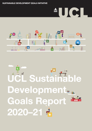 front cover of the UCL SDGs report 