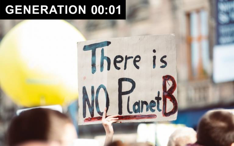 'There is no Planet B' protest poster