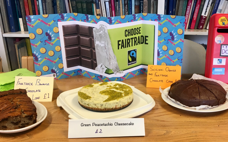 3 cakes made with Fairtrade ingredients