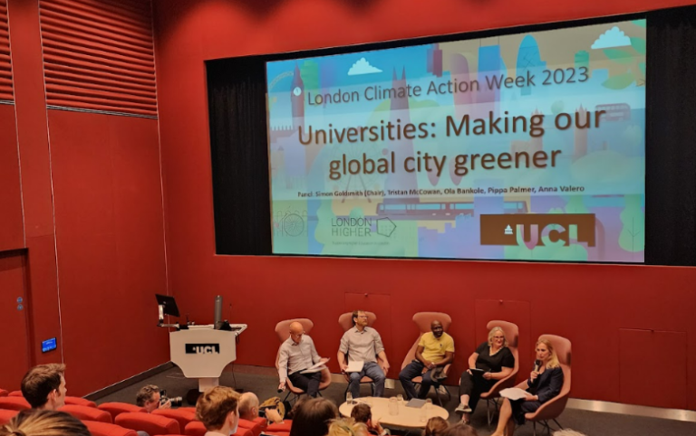 London's Universities: Making Our Global City Greener was a part of London Climate Action Week 2023 held at the newly established UCL East: One Pool Street building.
