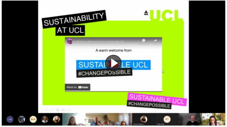 Sustainability induction development training screen shot