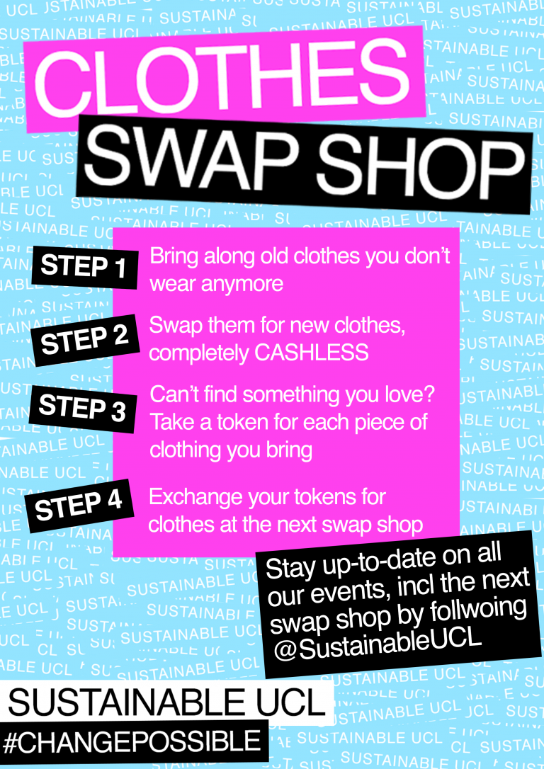 Swap Shop A4 poster with instructions