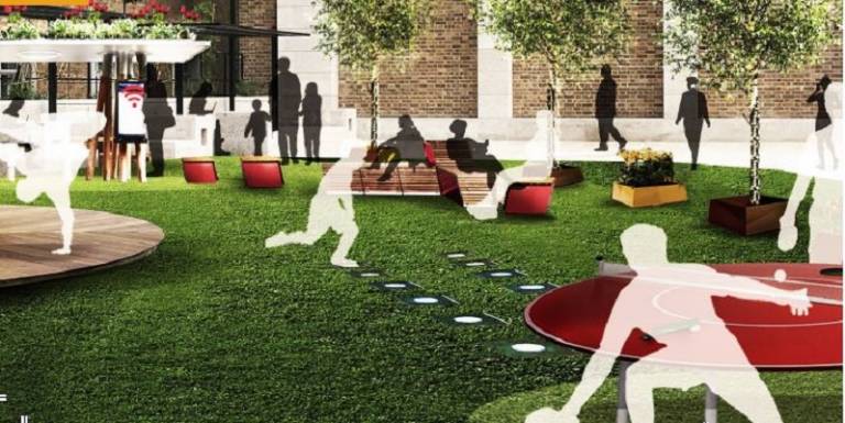 Image of a green Wilkins Terrace AT ucl