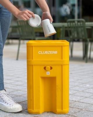 Yellow Club Zero cup return box