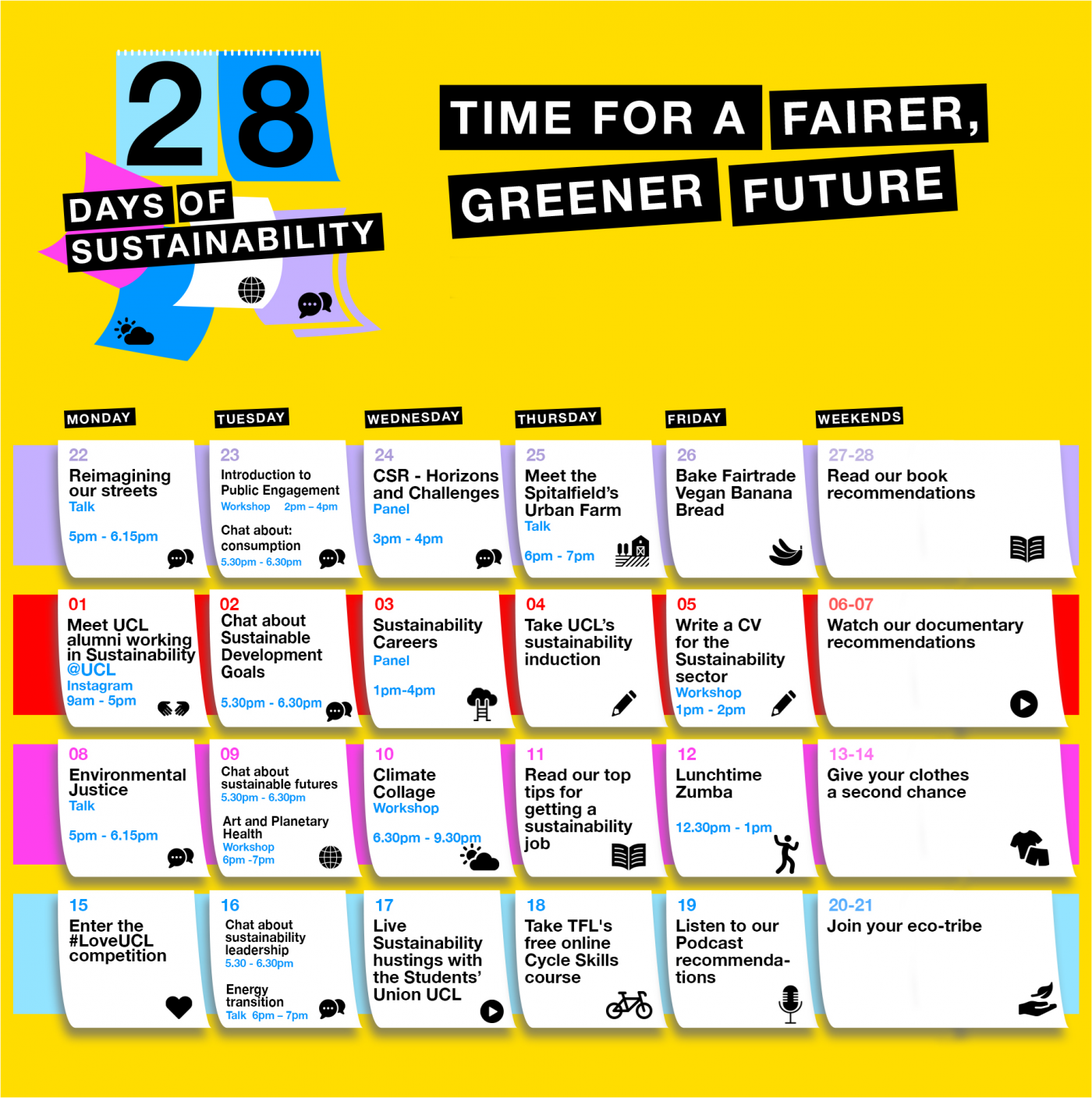 28 Days of Sustainability Time for a fairer, greener future