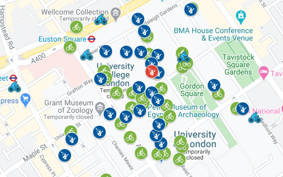 Image of Cycle Parking Map