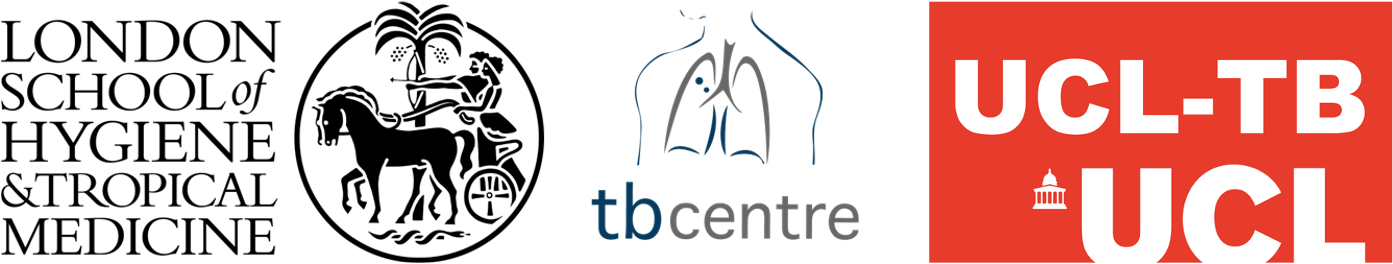 LSHTM-TB Centre and UCL-TB logos