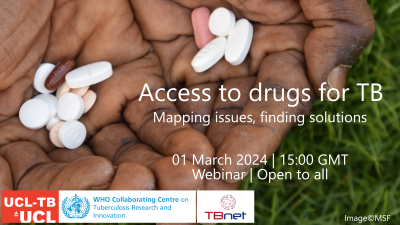 Access to drugs for TB webinar