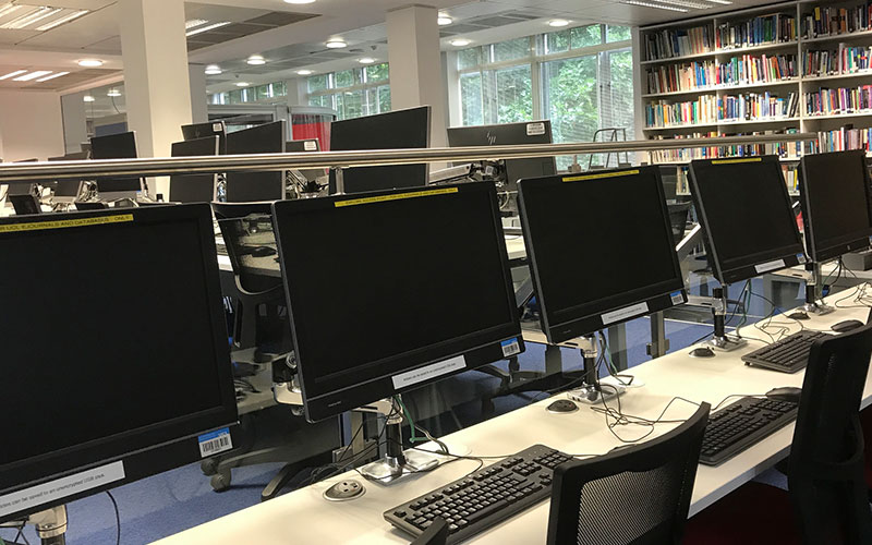 computers in the library