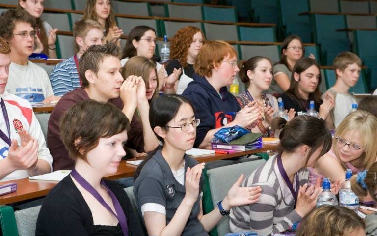 Students listening to lecture
