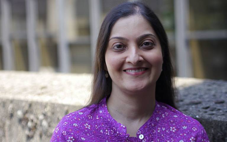 A photograph of Dr Sharmina Mawani at UCL