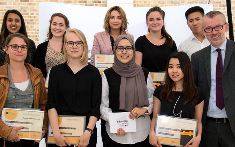 Winners collect their awards at the Education Awards 2018 at UCL