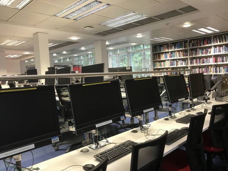 Explore terminals and UCL computers available in the GOSH-ICH Library
