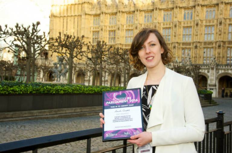Amanda Campbell: Posters in Parliament winner