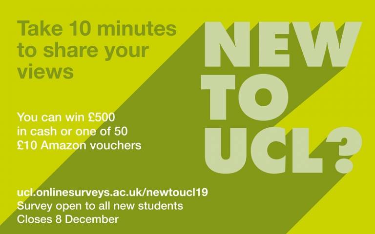 New to UCL student survey