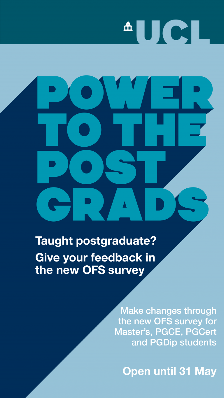 OFS Postgrad survey image for UCL insta story 