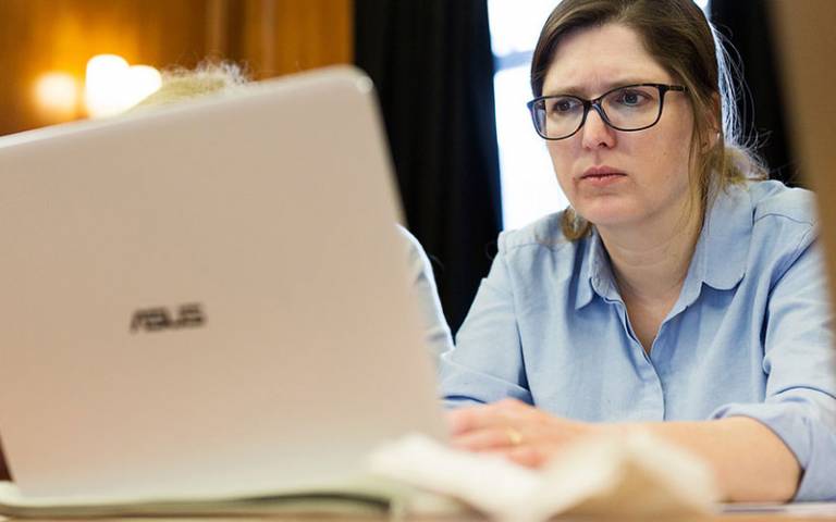 Image of woman on laptop