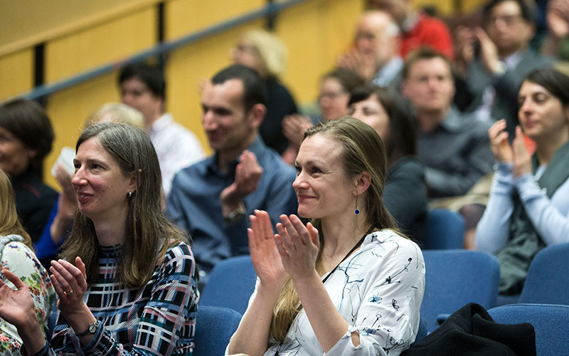The audience clapping at the UCL Education Conference 2018