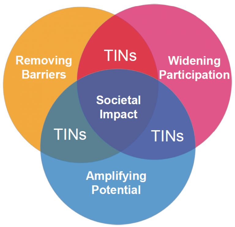 Removing barriers, Widening participation, Amplifying potential