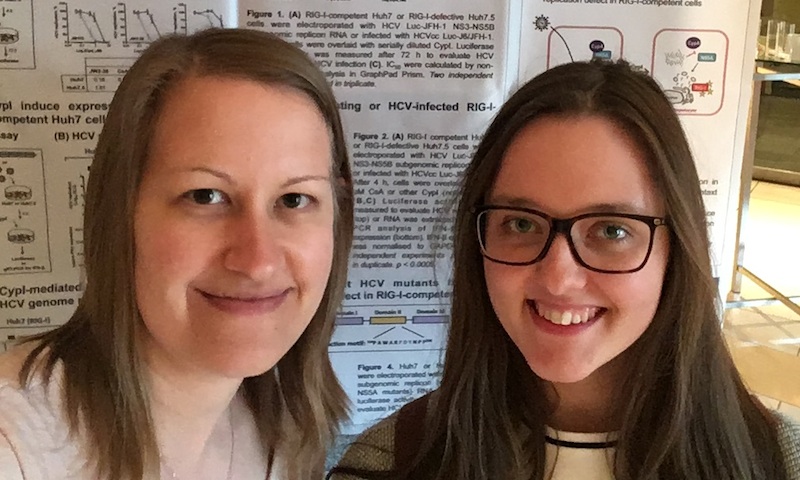Che and Lauren at the Division of Medicine Research Retreat, Canary Wharf, May 2018