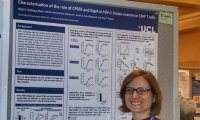 Dr Maria Teresa Rodriguez-Plata presenting her poster at Kwystone Conference 2016