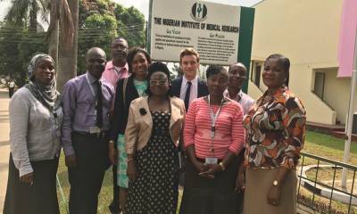 Dr Doug Fink and Dr Oseme Etomi visiting the Nigerian Institute of Medical Research in Lagos, Nigeria.