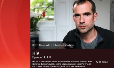 Dr Chris van Tulleken presented 'The Truth about... HIV' on BBC 1. Image courtsey of the BBC website.
