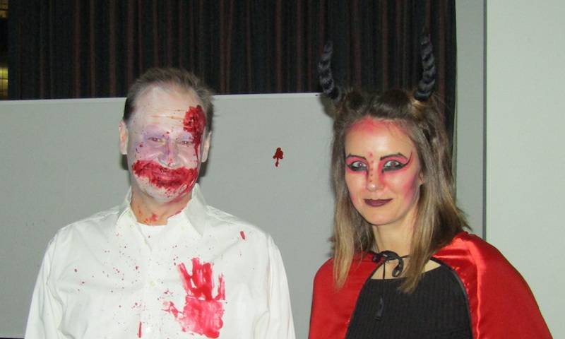Gruesome Greg and Lucifer Lucy at the Towers Lab Halloween party 2017