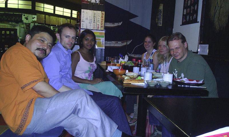 Dinner with Yasu Takeuchi, Ben Webb, Srinikar Ranasinghe, Helen Zenner, Laura Yilnen and Greg Towers