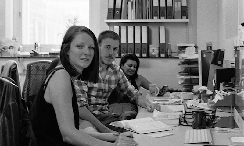 Laura, Rich, and Jane in the office of wing 3.3